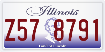 IL license plate Z578791