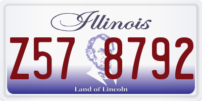 IL license plate Z578792