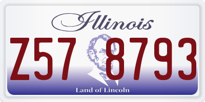 IL license plate Z578793