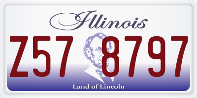 IL license plate Z578797