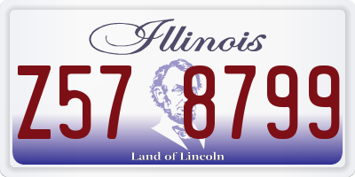 IL license plate Z578799