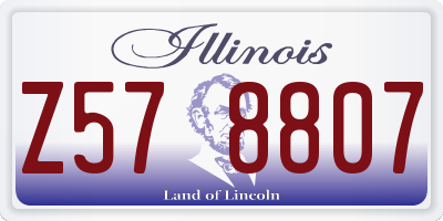 IL license plate Z578807