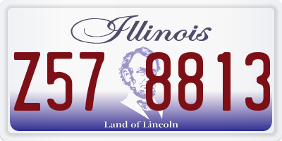 IL license plate Z578813