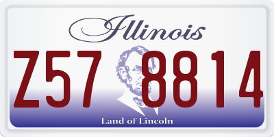 IL license plate Z578814