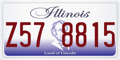 IL license plate Z578815