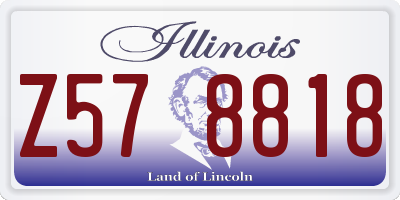 IL license plate Z578818