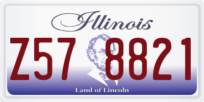 IL license plate Z578821
