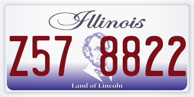 IL license plate Z578822