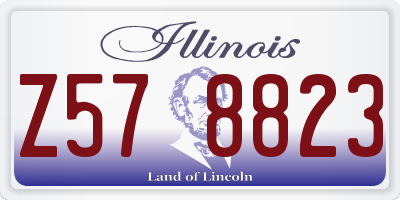 IL license plate Z578823
