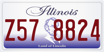IL license plate Z578824