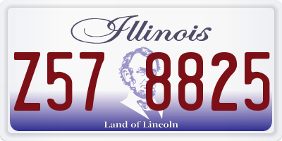 IL license plate Z578825