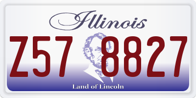 IL license plate Z578827