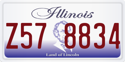 IL license plate Z578834