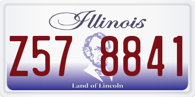 IL license plate Z578841