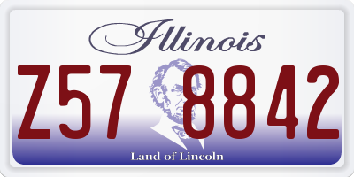 IL license plate Z578842