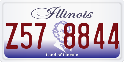 IL license plate Z578844