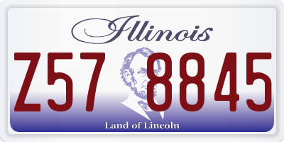 IL license plate Z578845