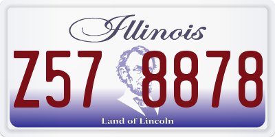 IL license plate Z578878