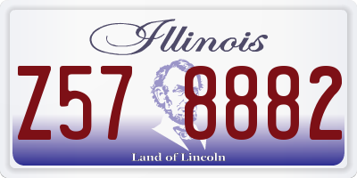 IL license plate Z578882