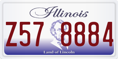 IL license plate Z578884