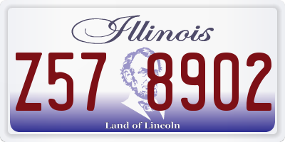 IL license plate Z578902
