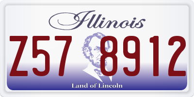 IL license plate Z578912