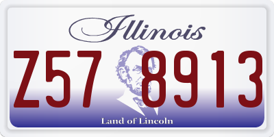 IL license plate Z578913