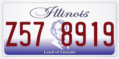 IL license plate Z578919