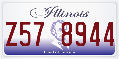 IL license plate Z578944
