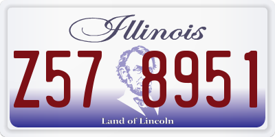 IL license plate Z578951