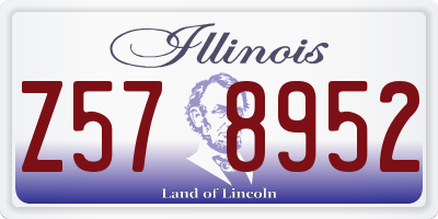 IL license plate Z578952