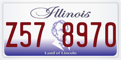 IL license plate Z578970