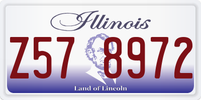 IL license plate Z578972