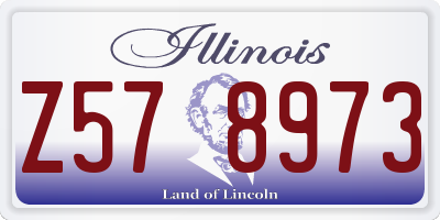 IL license plate Z578973