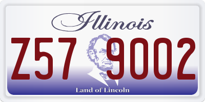 IL license plate Z579002