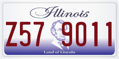 IL license plate Z579011