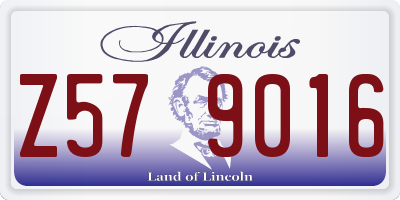 IL license plate Z579016
