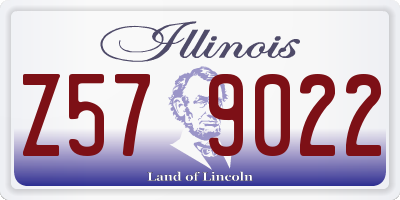 IL license plate Z579022