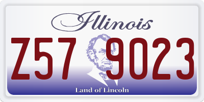 IL license plate Z579023