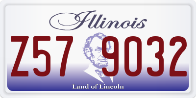 IL license plate Z579032