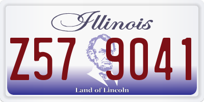 IL license plate Z579041