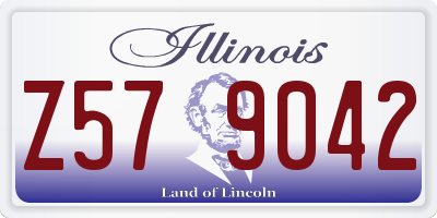 IL license plate Z579042