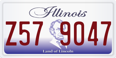 IL license plate Z579047