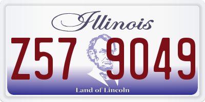 IL license plate Z579049