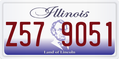 IL license plate Z579051