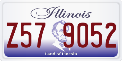 IL license plate Z579052