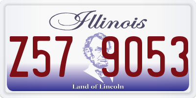 IL license plate Z579053