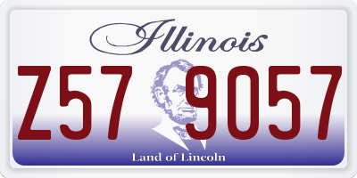 IL license plate Z579057