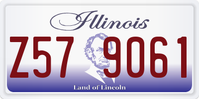 IL license plate Z579061