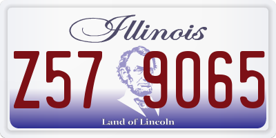 IL license plate Z579065